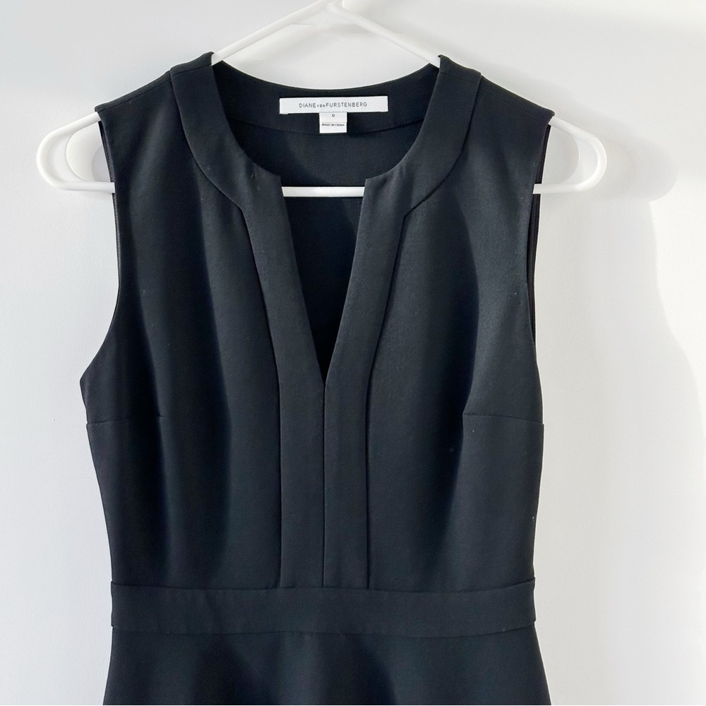 Diane von Furstenberg Little Black Mini Dress Cocktail Dress - Picture 3 of 5
